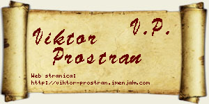 Viktor Prostran vizit kartica